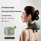 "Shiatsu Cervical Electric Massager and Shoulders - 3 Modes, Relaxing Heat, Portable for Neck and Back